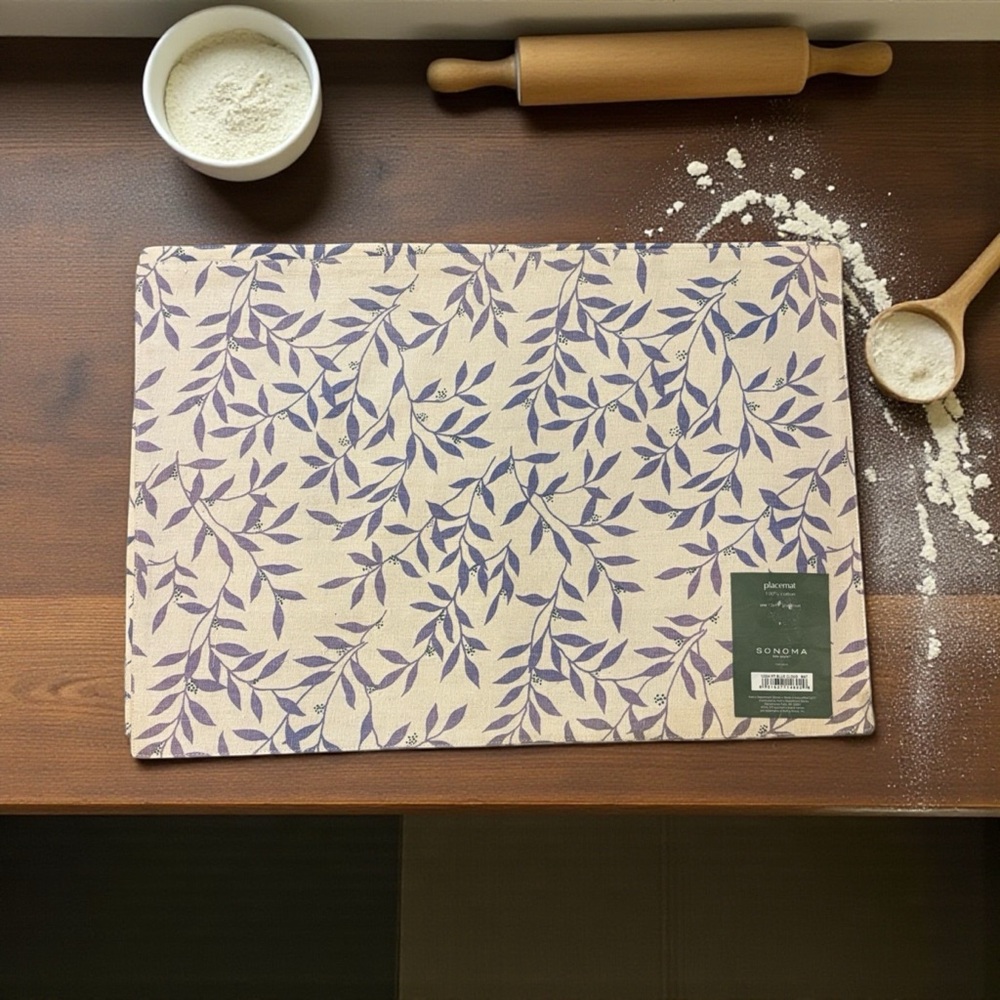 Sonoma Purple with Vine PlaceMats 100 percent cotton